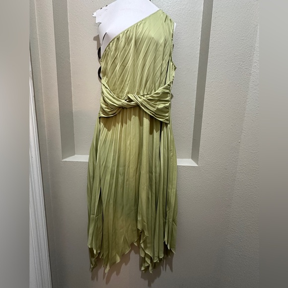 One Shoulder Pleated Dress - Picture 2 of 6